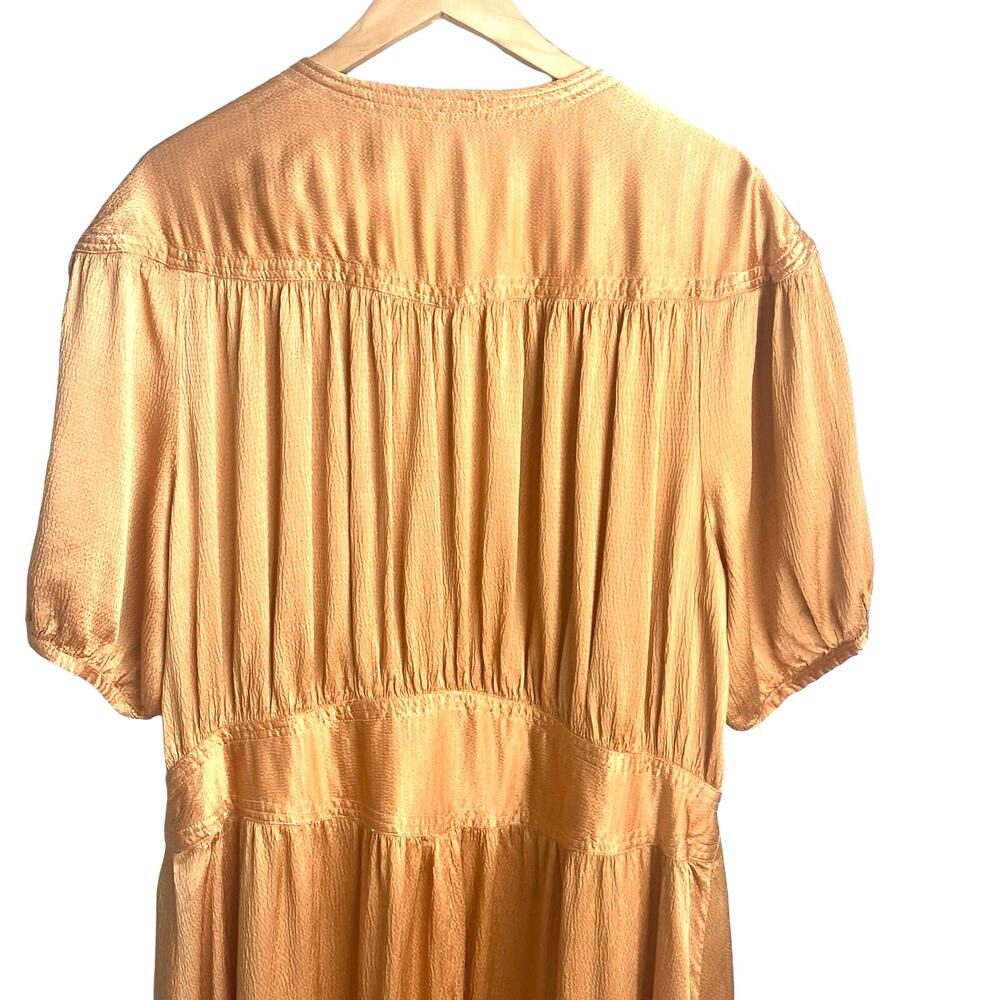 Anthropologie Maeve Gold Midi Dress - Picture 7 of 14